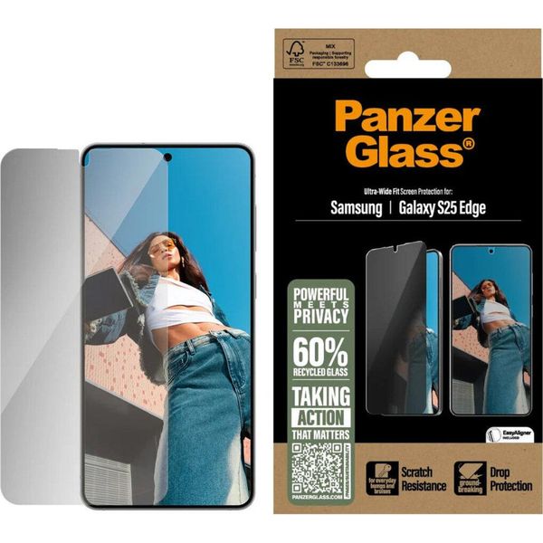 Panzerglass ® Privacy Screen Protector Samsung S25 Edge | Ultra-Wide Fit-image