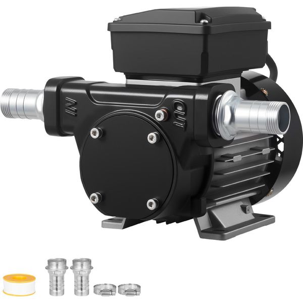 Pompa Di Trasferimento Carburante Vevor, 230V Ac, Pompa Di Trasferimento Diesel Elettrica, 60 L/Min, Prevalenza Massima Di Aspirazione 2,4 M, Prevalenza Massima Di Mandata 13,7 M, Per Paraffina, Biodiesel, Macchine Agricole-image