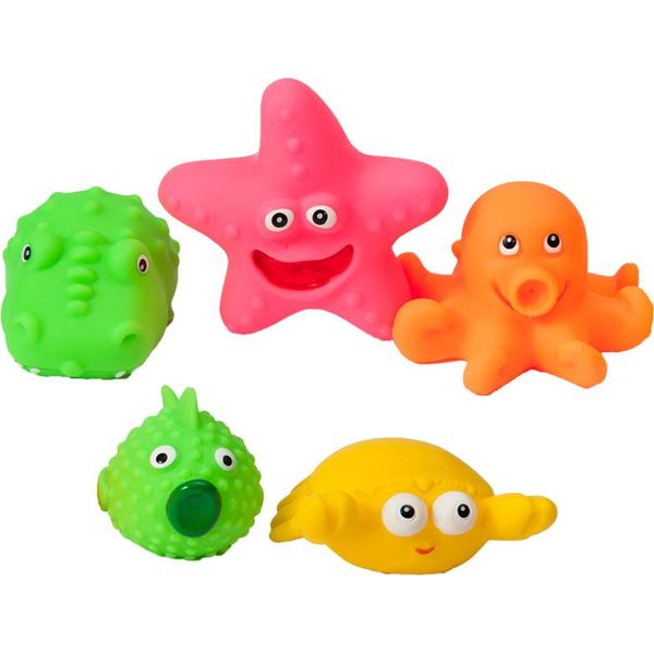 Hencz Toys Animali Marini In Gomma Per L'acqua - Confezione Da 5 Pezzi-image