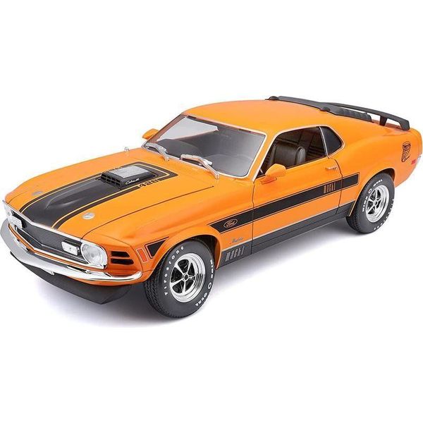 Maisto 531453O - Modellino Di Auto - Ford Mustang Mach 1 '70 (Arancione, Scala 1:18)-image
