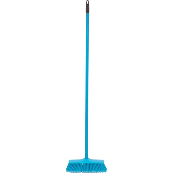 Scopa Cleonix B0684, Blu, Manico In Metallo 120 Cm, 28 Cm-image
