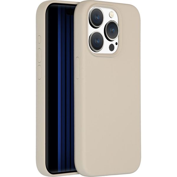 Custodia Per Iphone 15 Pro - Silicone - Accezz Soft Case/Backcover - Beige-image