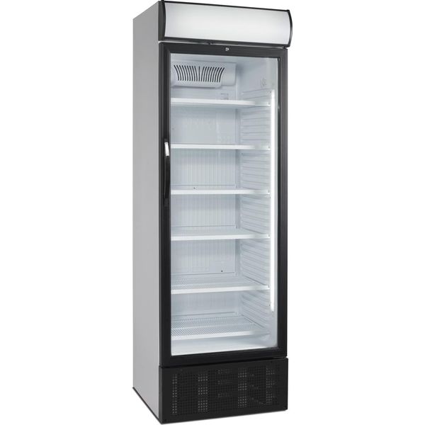 Frigorifero Professionale Con Porta In Vetro Da 450 Litri - Raffreddamento A Convezione, Illuminazione A Led, Chiusura A Chiave-image
