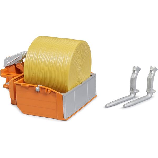 Bruder Spielwaren Gmbh & Co. Kg Accessori: Cassetta Di Carico Del Trattore, Forche-image