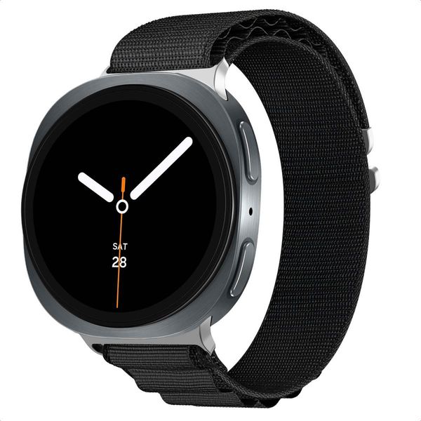 Cinturino In Nylon Alpine Imoshion Per Samsung Galaxy Watch 8 (40/44 Mm) / Classic (46 Mm) - Nero-image