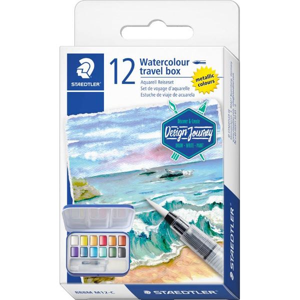 Staedtler 888M M12-C Staedtler Acquerello Metallizzato, Confezione Da 12 Pezzi In Metallo-image