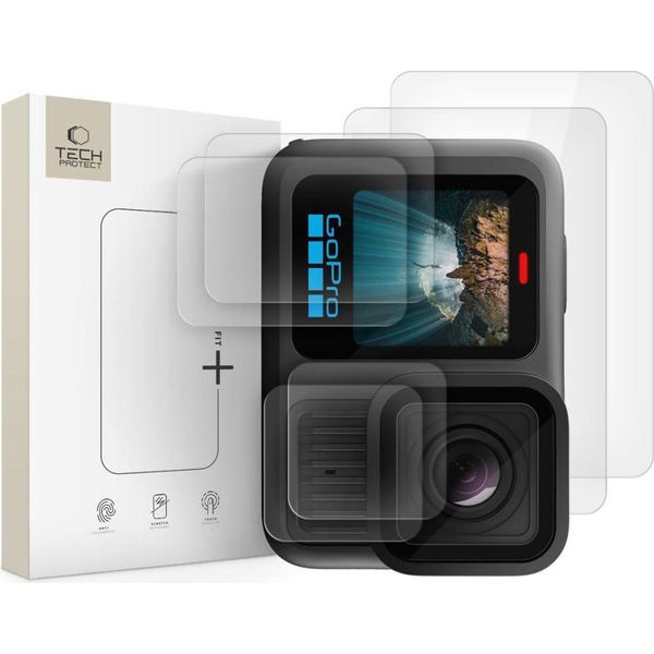 Tech-Protect Glass Fit+ Confezione Da 2 Pezzi Per Gopro Hero 13 - Trasparente-image