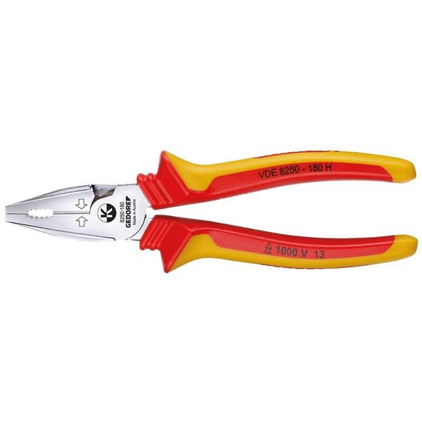 Gedore Vde 8250-180 H Pinza Combinata Elettrica Vde Con Guaina Isolante 180 Mm, 1550950-image