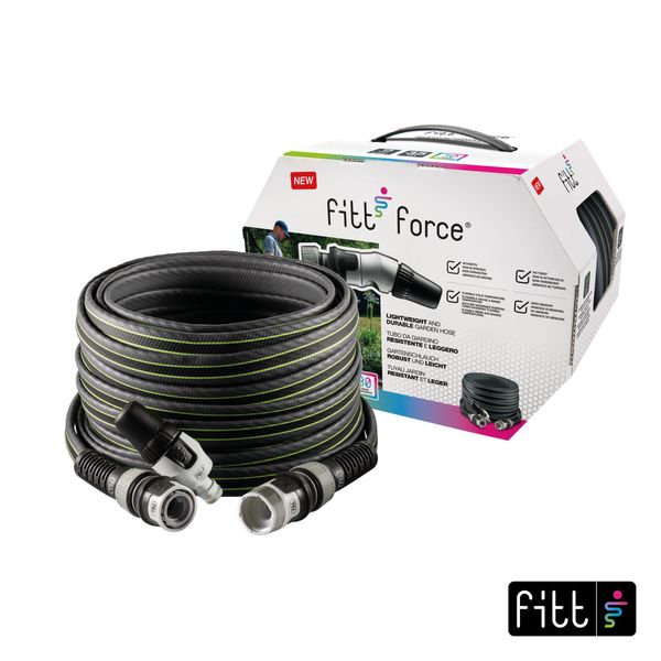 Fitt Fitt Force Gray/Lima 15X25 Fitt Force Lightweight And Compact Hose Fitt Force Hose-image