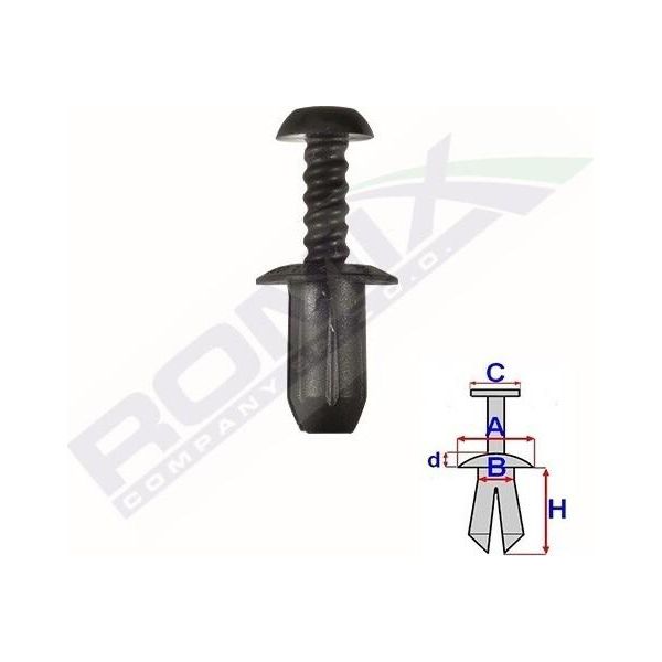 Componenti Di Montaggio Per Moto Romix Rom C70427-image