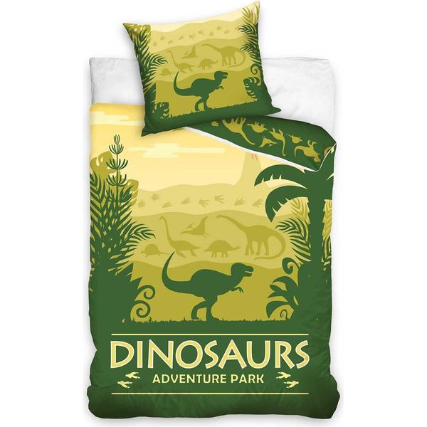 Dinosauro Bettbezug GrüN 140 X 200 Cm 70 X 90 Cm - Baumwolle-image