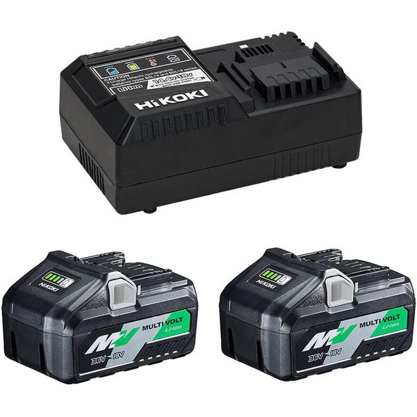 Hikoki Battery Starter Set UC18YSL3WHZ Multi Volt 18 36V Booster Pack Batterie Per Utensili Incl. Caricatore-image