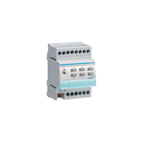 Attuatore Di Riscaldamento Knx A 6 Pieghe Con Controllore 24/230V - Servoazionamento Knx Per Automazione Domestica TYM646R-image