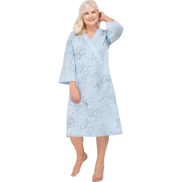 Camicia Da Notte In Cotone Martel Blanka - Azzurro-image