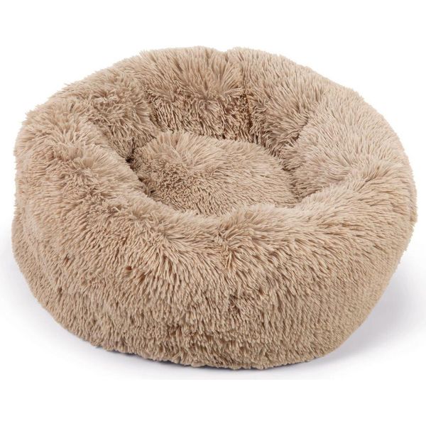 Beeztees Yali - Letto Per Cani - Peluche - Beige - Diam. 60 Cm-image