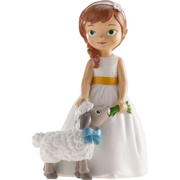 Statuina Per Torta Con Pecorella - Santa Comunione-image