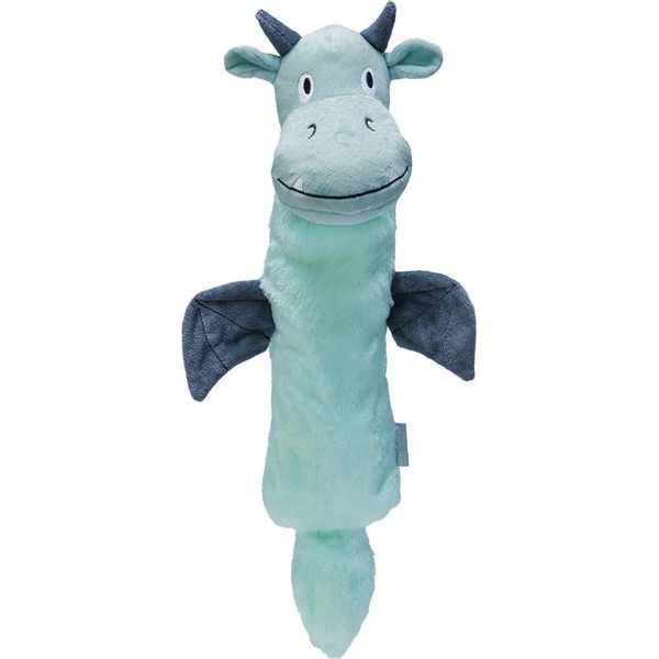 Beeztees Giocattolo Per Cani Cucciolo Flatino Dragon Yi Peluche Verde 46X23X9,5 Cm-image
