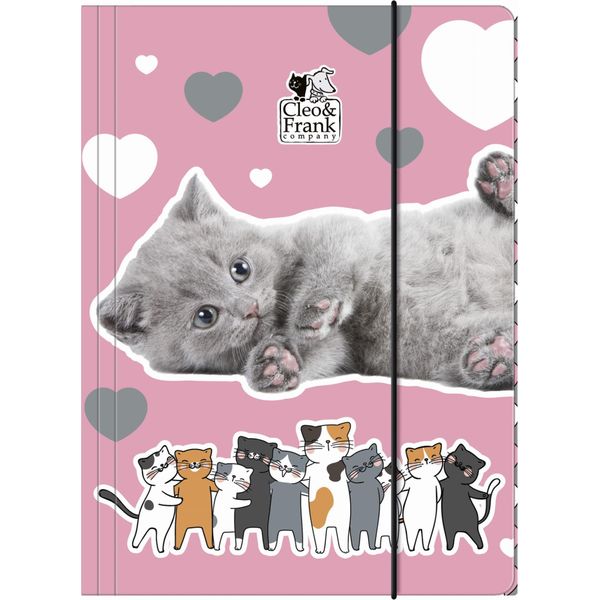 Cartella A4 Cleo E Frank Cat Con Gomma 39 Derform-image