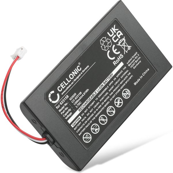 Subtel, Batteria Per Telecomandi Compatibile Con Logitech Elite, Harmony 950, 915-000257 (1300Mah, 3.7V)-image