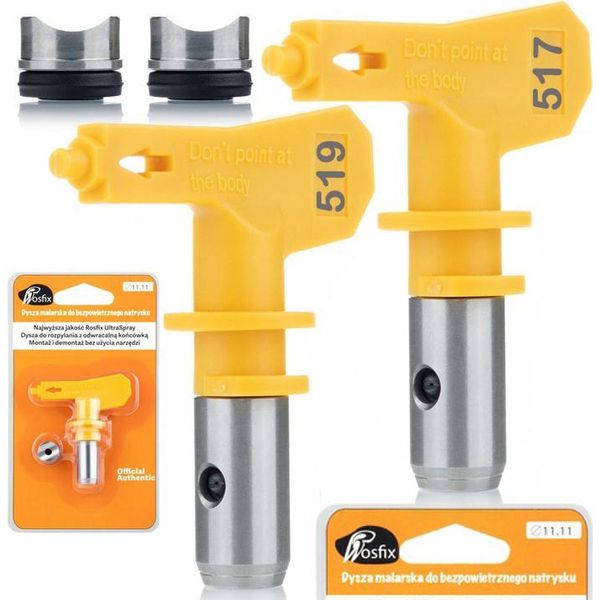 Rosfix Set Ultra Spray 517 519 – Ugello Per Verniciatura A Spruzzo Per Apparecchi Airless | Larghezza Di Spruzzo 25 – 30 Cm-image