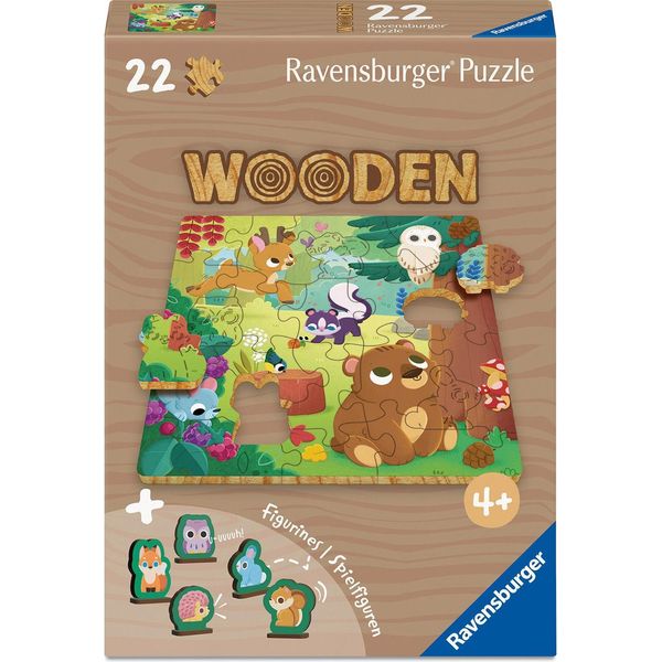 Forest Animals - 22-Piece Wooden Puzzle-image