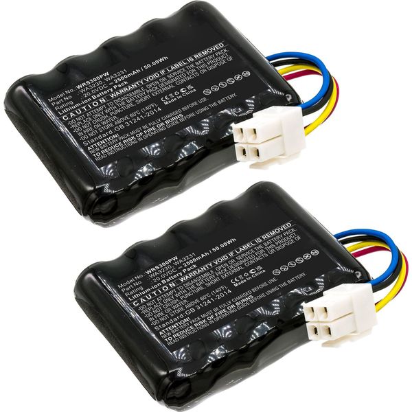 2X Cellonic 20.0V Batteria Compatibile Con Worx Landroid S300, WR105SI, Landroid S Basic, WR106SI, WR102SI, Landroid S500I, WR101SI, Landroid S500I, WA3230, WA3231, 50032492, 2500Mah-image