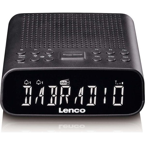 Lenco CR-606BK - Radiosveglia Con Dab+/Fm, Bluetooth® E Ampio Display Lcd Oscurabile - Nero-image
