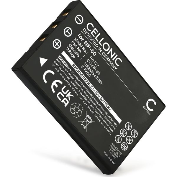 Cellonic, Batteria Per Fotocamera, Compatibile Con Samsung SLB-1037, Digimax V800, SLB-1137, V700 (3.7V, 1180Mah)-image