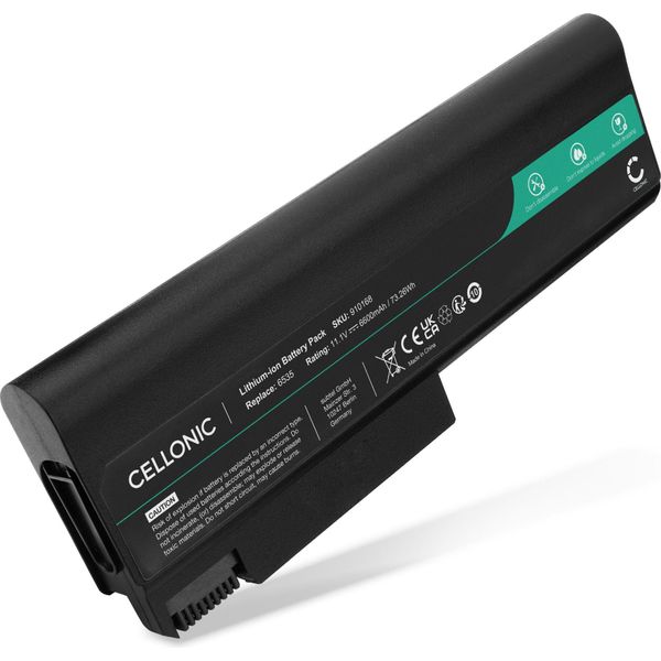 Cellonic Batteria Compatibile Con Hp Elitebook 8440P, 6930P, Probook 6550B, 6450B, 6540B, Compaq 6730B, 6530B 6600Mah 10.8V - 11.1V Ricambio Per Portatili, Notebook, Laptop-image