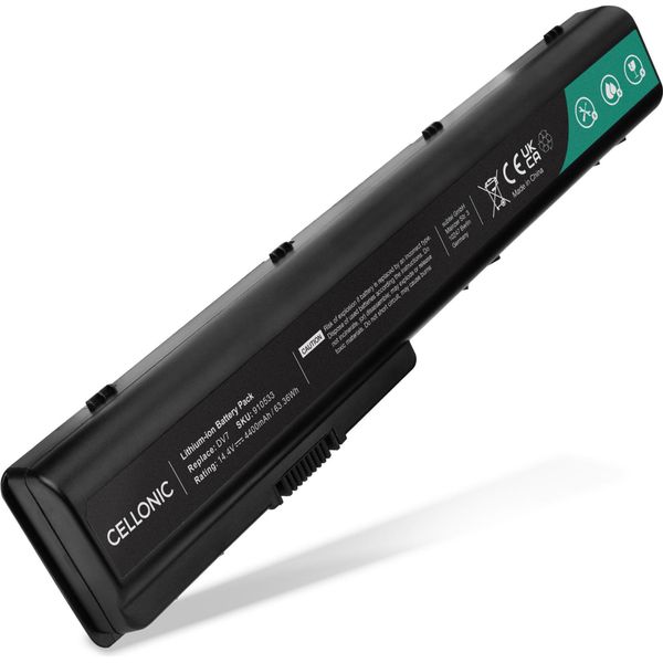 Cellonic Batteria Compatibile Con Hp Pavilion Dv7-1000, Dv8-1000, Dv7-2000, Dv7-3000, Dv7-3100, Dv8-1000, GA08 4400Mah 14.4V-image
