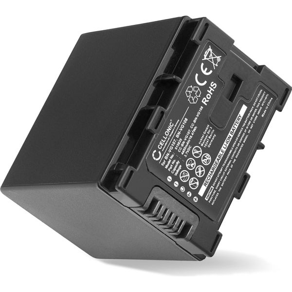 Cellonic, Batteria Per Fotocamera, Compatibile Con Jvc BN-VG114, BN-VG108, BN-VG107, GZ-E205 (3.7V, 4450Mah)-image