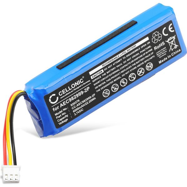 Cellonic, Batteria Per Altoparlante Compatibile Con Jbl Charge 2 Plus, Charge 1, Charge 1 Plus (6000Mah, 3.7V) Batteria Di Ricambio AEC982999-2P-image