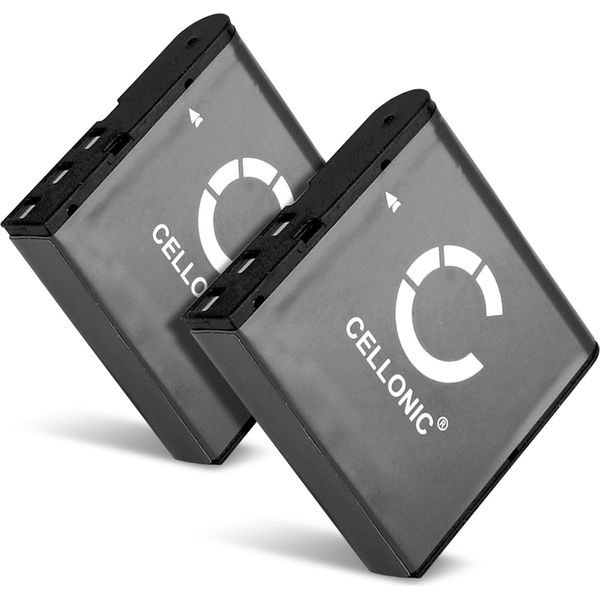 Cellonic, Batteria Per Fotocamera, Compatibile Con Casio Exilim EX-FC160, NP-40, EX-FC150, EX-Z100 (3.7V, 950Mah) 2 Pezzi-image