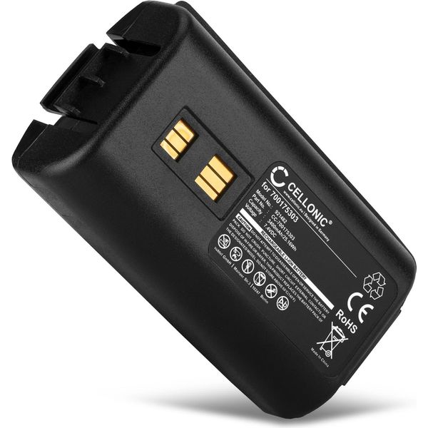 Cellonic, Batteria Per Lettore Codice A Barre Compatibile Con Datalogic 944501055, 944501056, 944551004 (3400Mah, 7.4V)-image