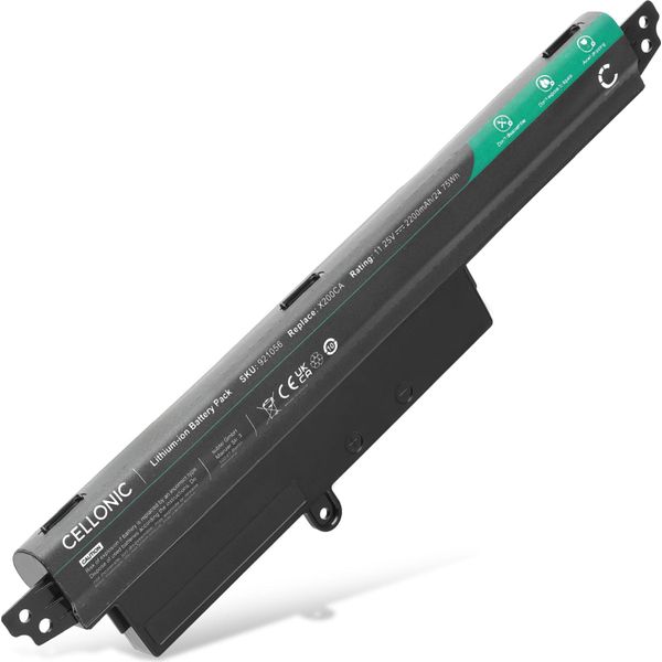 Cellonic Batteria Compatibile Con Asus Vivobook F200M, F200MA, X200M, X200MA, X200CA, A31N1302 2200Mah 11.25V Ricambio Per Portatili, Notebook, Laptop-image