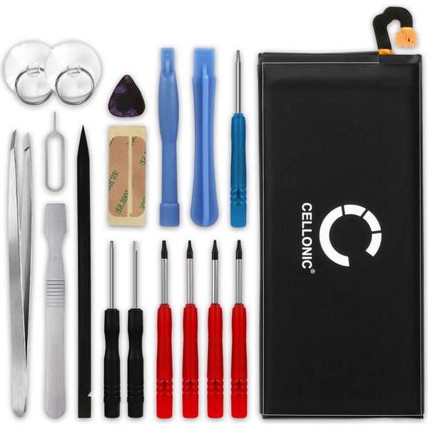 Cellonic Set Batteria Di Ricambio EB-BA520ABE 3000Mah + Cacciaviti E Strumenti Compatibile Con Samsung Galaxy A5 (2017 - SM-A520) Sostituzione Per Smartphone-image