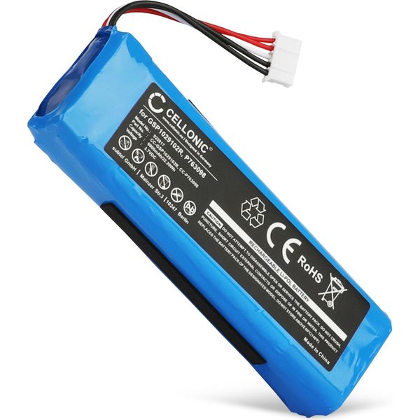 Cellonic, Batteria Per Altoparlante Compatibile Con Jbl Charge 2, Charge 2 Plus, Charge 3 (2015) (6000Mah, 3.7V) Batteria Di Ricambio GSP1029102-image