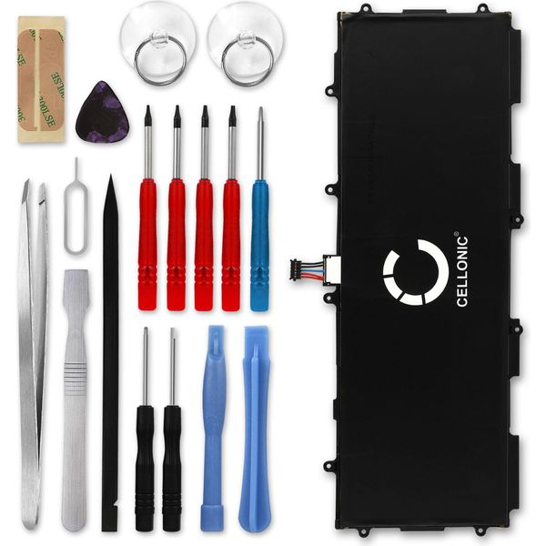 Cellonic, Batteria Per Tablet Compatibile Con Samsung GT-P5110 Galaxy Tab 2 10.1, GT-P5100 2 (3.7V, 7000Mah) + Set Di Attrezzi-image
