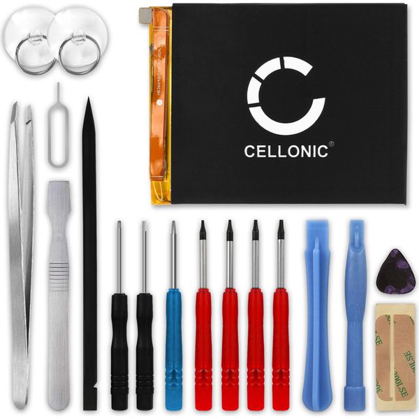 Cellonic Set Batteria Di Ricambio HB366481ECW 2900Mah + Cacciaviti E Strumenti Compatibile Con Huawei P20 Lite, P10 Lite, P9, P9 Lite Sostituzione Per Smartphone-image