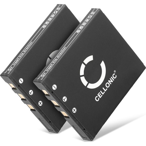 Cellonic, Batteria Per Fotocamera, Compatibile Con Pentax Optio S5Z, A36, D-LI8, S6, S, A40, Svi (3.7V, 850Mah) 2 Pezzi-image