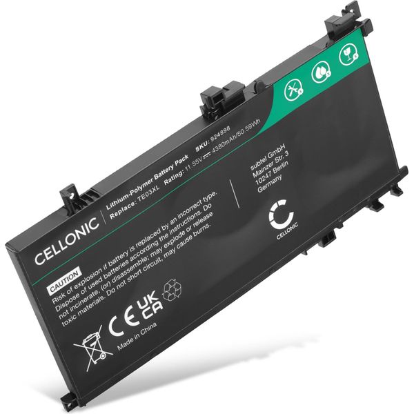 Cellonic Batteria Compatibile Con Hp Omen 15-AX, 15T-AX, Pavilion 15-BC, Wasd 15-AX, TE03XL 4380Mah 11.55V-image