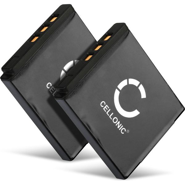 Cellonic, Batteria Per Fotocamera, Compatibile Con Pentax Optio VS20, A40, D-LI68, Q10, A36, S12 (3.7V, 700Mah) 2 Pezzi-image