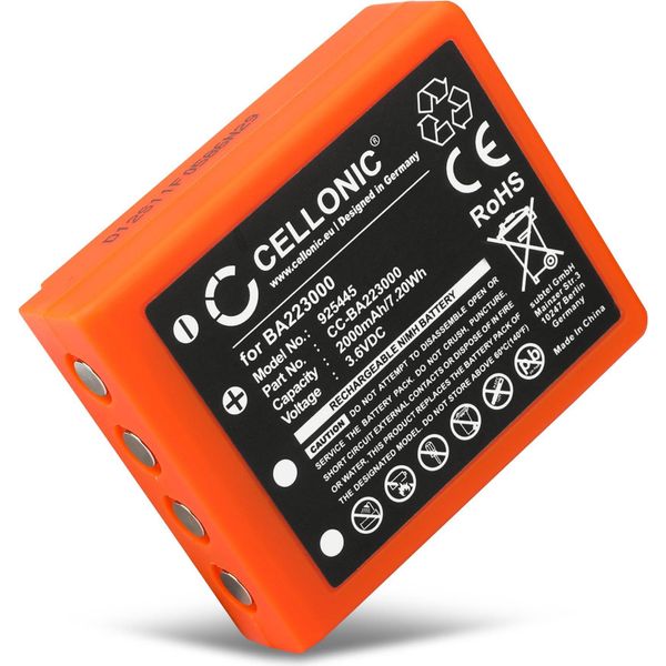 Cellonic, Batteria Per Telecomandi Compatibile Con Hbc Radiomatic Vector Pro, Micron 5, Micron 7 (2000Mah, 3.6V)-image