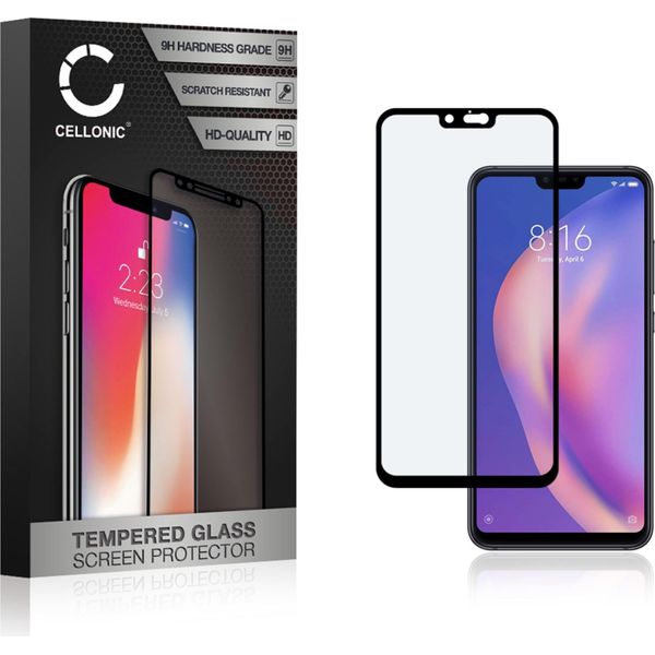 Vetro Temperato 9H Cellonic Compatibile Con Xiaomi Mi 8 Lite (3D Case-Friendly 9H, Screen Protector Glass Pellicola Protettiva Per Telefono Smartphone-image