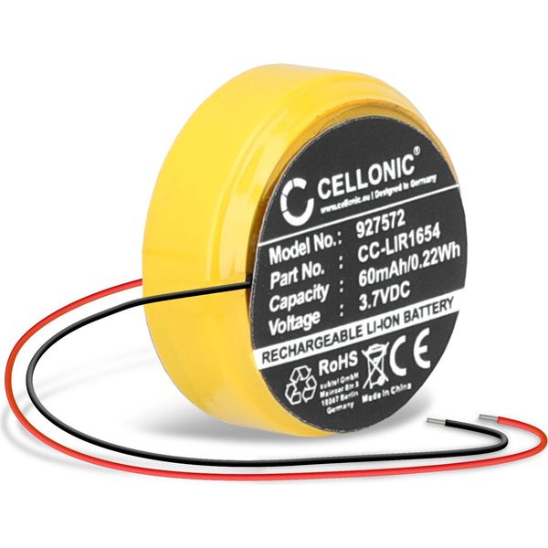 Cellonic, Batteria Per Cuffie Compatibile Con Bose Soundsport Wireless, Soundsport Pulse (60Mah, 3.7V) Batteria Di Ricambio CP1654, LIR1654-image