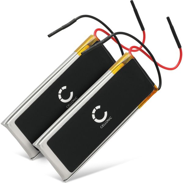 Subtel, Batteria Per Cuffie Compatibile Con Cardo Scala Rider Q2, Scala Rider Freecom 2, Scala Rider Teamset Pro (400Mah, 3.7V) 2X Batteria Di Ricambio 09D29,H452050,BAT00008-image