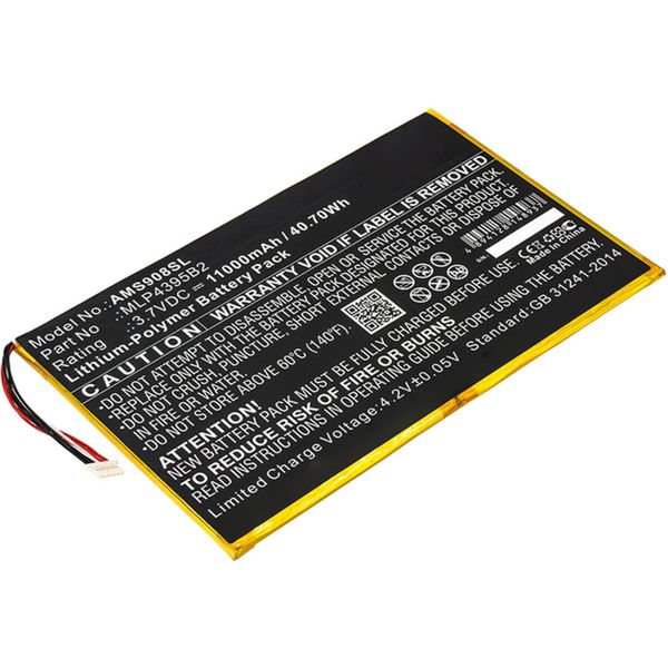 Subtel Batteria MLP4395B2 Compatibile Con Autel Maxisys Pro / Maxisys MS908 / Maxisys MS908P Pro Ricambio Da 11000Mah Affidabile Pila Di Lunga Durata-image