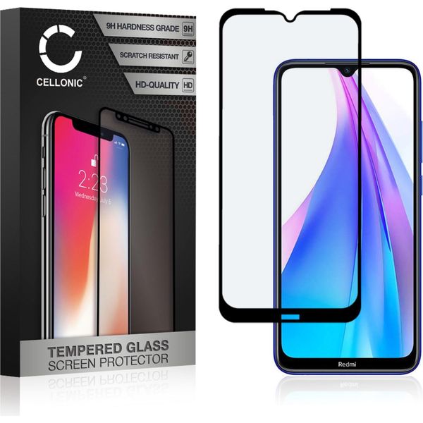Vetro Temperato 9H Cellonic Compatibile Con Xiaomi Redmi Note 8T (3D Full Cover 9H, Screen Protector Glass Pellicola Protettiva Per Telefono Smartphone-image