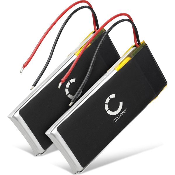 Cellonic, Batteria Per Cuffie Compatibile Con Cardo Scala Rider Q3, Scala Rider Q1, Scala Rider Solo (320Mah, 3.7V) 2X Batteria Di Ricambio WW452050PL-image