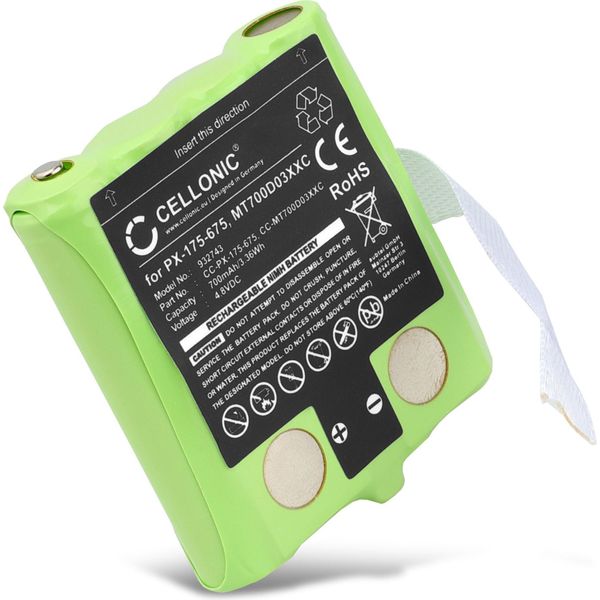 Cellonic, Batteria Per Ricetrasmettitore Compatibile Con Detewe Outdoor 8000, MT700D03XXC (4.8V, 700Mah)-image